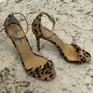 Leopard Heeled Sandals